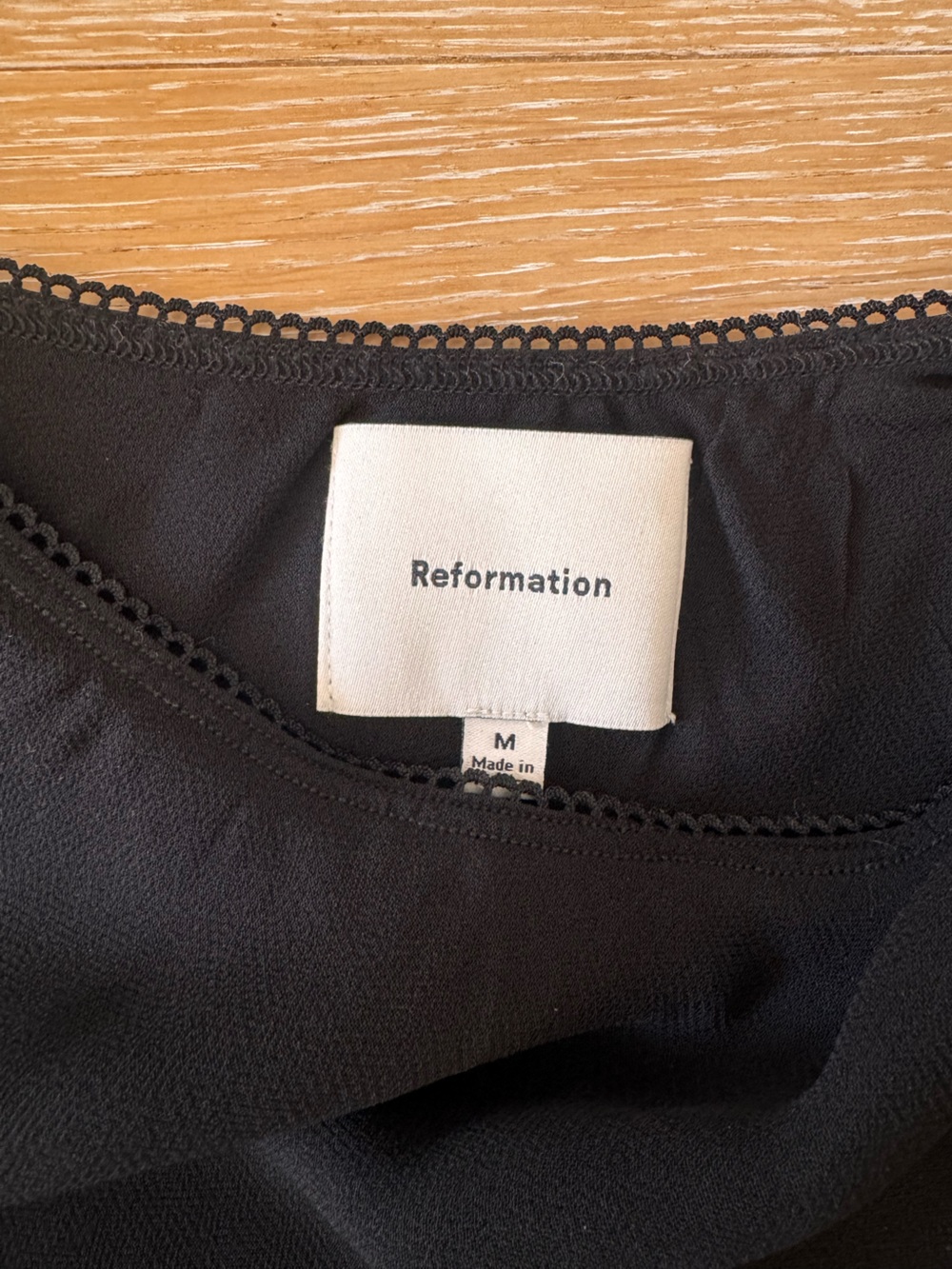 Reformation Brandy Georgette Black Mini Skirt - Picture 6 of 7